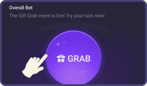 A picture indicates that click the button to grab the gift